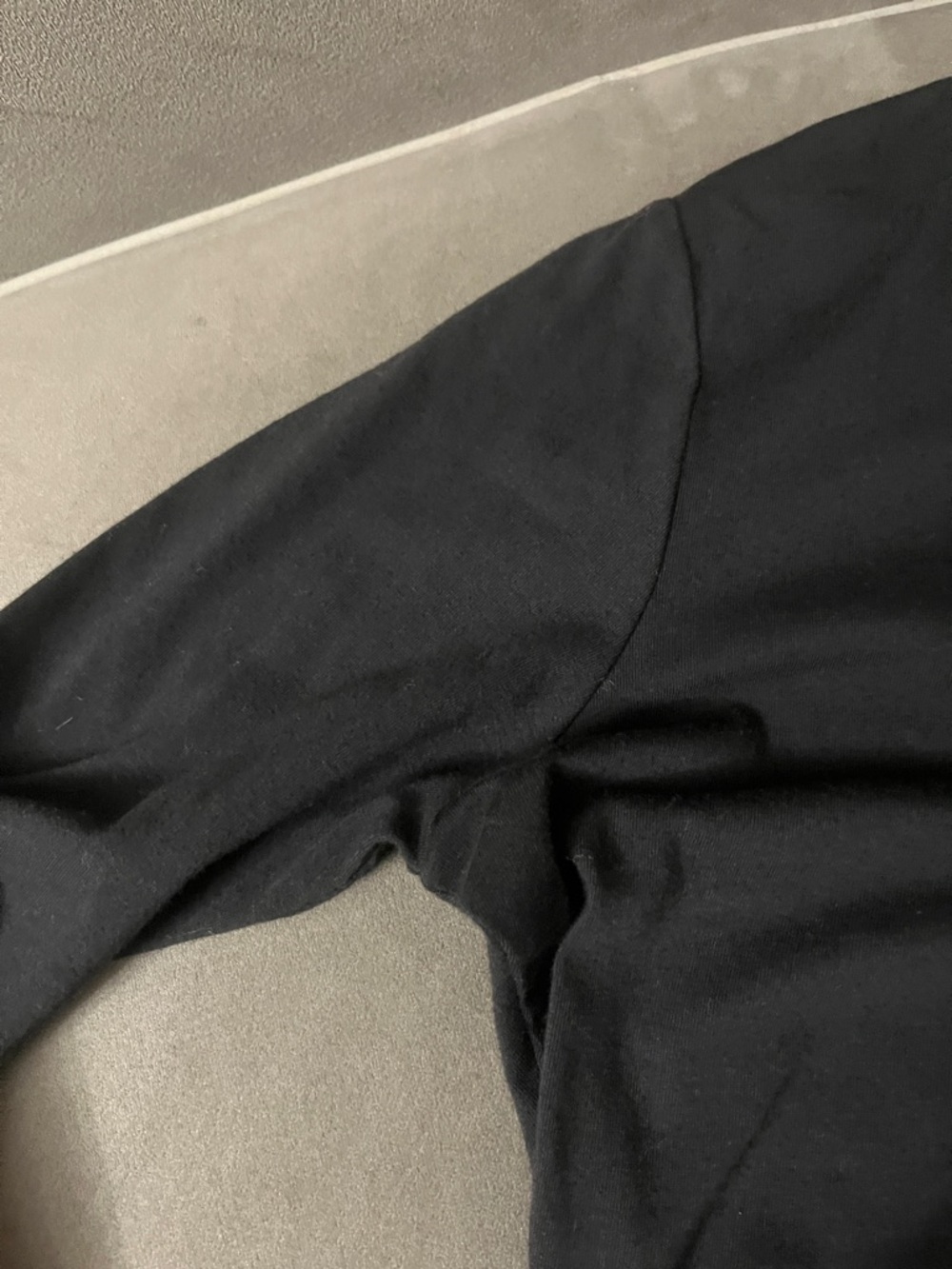 Michael Kors Black Long-Sleeve Ruched-Side Midi Dress - Picture 3 of 13